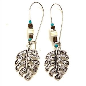 Boho Leaf Dangle earrings